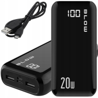 Батарея универсальная Blow 30000mAh, PD/20W, QC/3.0/20W, inp:Micro-USB/USB-C, out:USB-A*2/USB-C, black (PB30A) Diawest
