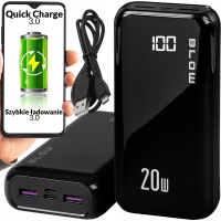 Батарея универсальная Blow 30000mAh, PD/20W, QC/3.0/20W, inp:Micro-USB/USB-C, out:USB-A*2/USB-C, black (PB30A) Diawest