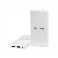 Батарея универсальная Blow 20000mAh, inp:Micro-USB(5V/2A), out:USB-A*2(5V/2,4A max), white (PB20C) Diawest