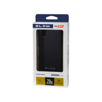 Батарея универсальная Blow 20000mAh, PD/18W, QC/3.0, inp:Micro-USB/USB-C, out:USB-A*2/USB-C, black (PB20D) Diawest