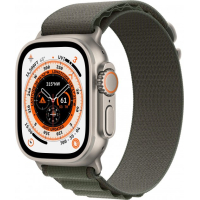 Смарт-годинник Apple Watch Ultra GPS + Cellular, 49mm Titanium Case with Green Alpine Loop -Large (MQFP3UL/A) Diawest