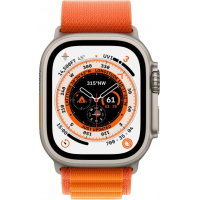 Смарт-годинник Apple Watch Ultra GPS + Cellular, 49mm Titanium Case with Orange Alpine Loop -Small (MNHH3UL/A) Diawest