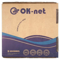 Кабель мережевий OK-Net UTP 100м cat.5e (U/UTP-cat.5E) (КПВ-ВП (100) 4х2х0,49 / 100) Diawest