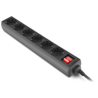 Сетевой фильтр питания REAL-EL RS-6 Protect M 3m, black (EL122300034) Diawest