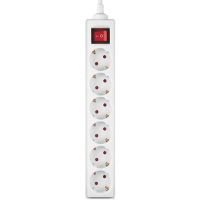 Сетевой фильтр питания REAL-EL RS-6 Protect M 3m, white (EL122300033) Diawest