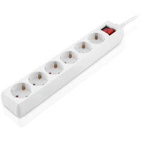 Сетевой фильтр питания REAL-EL RS-6 Protect M 3m, white (EL122300033) Diawest