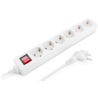 Сетевой фильтр питания REAL-EL RS-6 Protect M 3m, white (EL122300033) Diawest