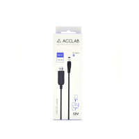 Кабель живлення USB to DC 5.5х2.5mm 12V 1A ACCLAB (1283126552847) Diawest