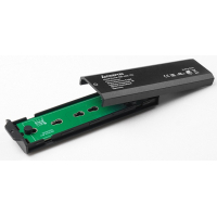 Карман внешний Chieftec M.2 PCIe NVMe/SATA SSD CEB-M2C-TLE USB 3.2 Gen2 Type-C Tool-Less Alum/Plastic (CEB-M2C-TLE) Diawest