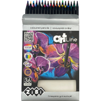 Карандаши цветные ZiBi Art Line круглые 36 цветов (ZB.2435) Diawest
