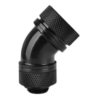Фитинг для СВО ThermalTake Pacific G1/4 PETG Tube 45-Degree Compression 16mm OD Black (CL-W096-CA00BL-A) Diawest