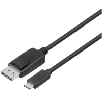 Кабель мультимедійний USB-C to DisplayPort 1.0m (AM/AM), 3840*216060Hz, black 2E (2EW-1925) Diawest
