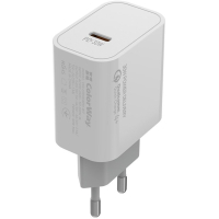 Зарядное устройство ColorWay PD Port PPS USB Type-C (30W) white (CW-CHS038PD-WT) Diawest