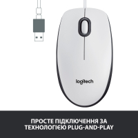 Мышка Logitech M100 USB White (910-006764) Diawest