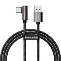 Дата кабель USB 3.1 AM to Type-C 1.0m CATCS 66W 90 Legend Series Elbow Black Baseus (CATCS-B01) Diawest