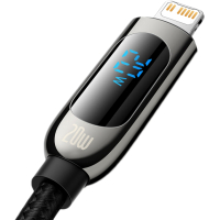Дата кабель USB-C to Lightning 2.0m CATLSK 20W Display Black Baseus (CATLSK-A01) Diawest