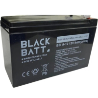 Батарея до ДБЖ BLACKBATT BB 12V 9Ah (BB 09 12V/9Ah) Diawest