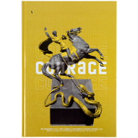 Книга записна Axent Courage А4, 96 аркушів, клітинка, жовта (8422-552-A) Diawest