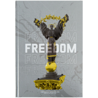 Книга записна Axent Freedom А4, 96 аркушів, клітинка, cіра (8422-550-A) Diawest
