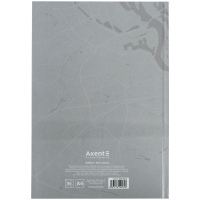 Книга записная Axent Freedom А4, 96 листов, клетка, серая (8422-550-A) Diawest