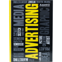 Книга записна Axent Colors А4, 80 аркушів, клітинка, жовта (8421-06-A) Diawest