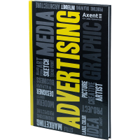 Книга записна Axent Colors А4, 80 аркушів, клітинка, жовта (8421-06-A) Diawest