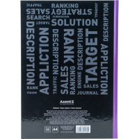 Книга записна Axent Colors А4, 80 аркушів, клітинка, фіолетова (8421-07-A) Diawest