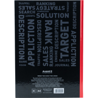 Книга записна Axent Colors А4, 80 аркушів, клітинка, червона (8421-08-A) Diawest