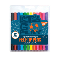 Фломастеры Yes Football, 12 цветов (650483) Diawest