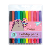 Фломастеры Yes Pusheen, 12 цветов (650476) Diawest