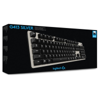 Клавіатура Logitech G413 Mechanical Gaming Romer-G tactile USB UA Silver (920-008476) Diawest