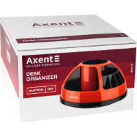 Настольный набор Axent подставка-органайзер Duoton круглая 17х10х17 см Пластиковая Персиковая (2204-42-A) Diawest