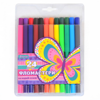 Фломастеры 1 вересня Bright butterfl, 24 цветов (650332) Diawest