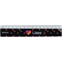 Лінійка Kite пластикова Likee, 15 см (LK22-090) Diawest