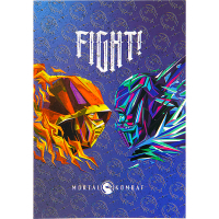 Блокнот Kite планшет Mortal Kombat A5, 50 листов, клетка (MK22-194-2) Diawest
