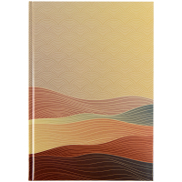 Книга записна Axent Waves А4, 96 аркушів, клітинка, бронзова (8422-563-A) Diawest