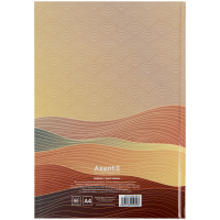 Книга записная Axent Waves А4, 96 листов, клеточка, бронзовая (8422-563-A) Diawest