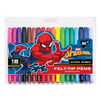 Фломастери Yes Marvel.Spiderman, 18 кольорів (650497) Diawest