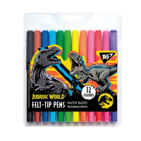 Фломастери Yes Jurassic World, 12 кольорів (650482) Diawest