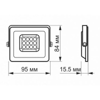 Прожектор Videx LED F2e 10W 900Lm 5000K 220V (VLE-F2e-105W) Diawest