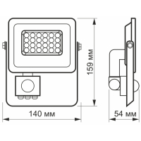 Прожектор Videx LED F2e 20W 5000K (VL-F2e205W-S) Diawest