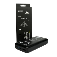 Батарея універсальна Mibrand 30000 mAh Mriya Black (8592112021902) Diawest