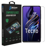 Стекло защитное BeCover Tecno POVA Neo 2 (LG6n) 3D Crystal Clear Glass (708551) Diawest