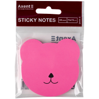 Папір для нотаток Axent з клейким шаром Bear 70х70мм,50 аркушів (2444-01-A) Diawest