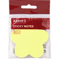 Папір для нотаток Axent з клейким шаром квітка 70х70мм, 50 аркушів (2443-05-A) Diawest