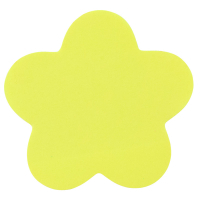 Папір для нотаток Axent з клейким шаром квітка 70х70мм, 50 аркушів (2443-05-A) Diawest