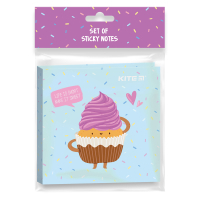 Стікер-закладка Kite набір з клейкою смужкою Sweet muffin (K22-477) Diawest
