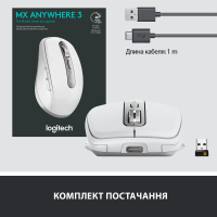 Мышка Logitech MX Anywhere 3 Performance for Business Wireless Pale Grey (910-006216) Diawest