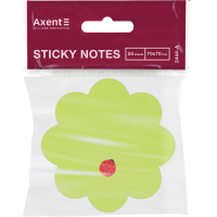 Папір для нотаток Axent з клейким шаром Flower 70х70мм, 50 аркушів (2444-05-A) Diawest