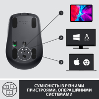 Мишка Logitech MX Anywhere 3 Performance for Business Wireless Graphite (910-006205) Diawest